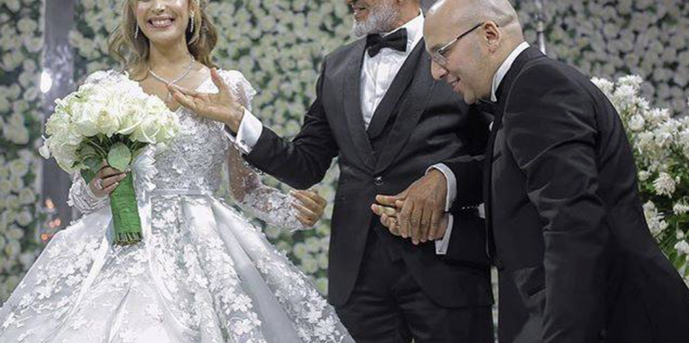 « جنات و والدها من حفل زفافها الثاني « بالصور