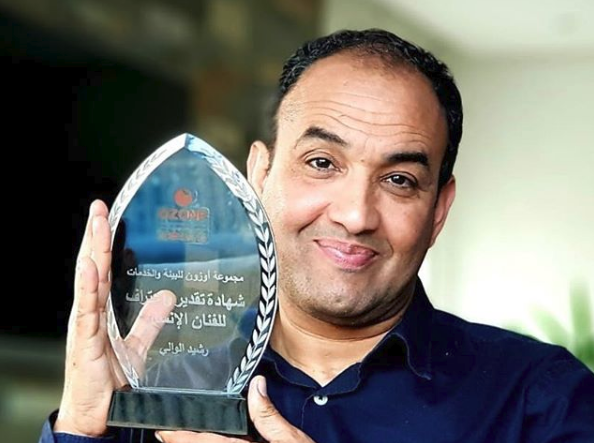 رشيد الوالي: معنوياتي مرتفعة بعد حصولي على درع « الفنان الإنسان »