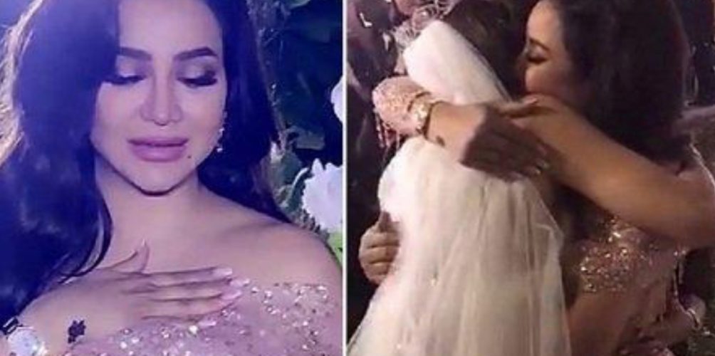 بالفيديو.. لجين عمران تبكي في زفاف ابنتها وتهديها أغنية بصوت نوال الكويتية