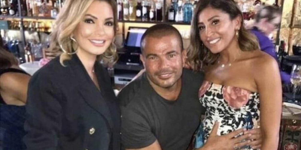بالصورة.. هل دينا الشربيني حامل من عمرو دياب؟