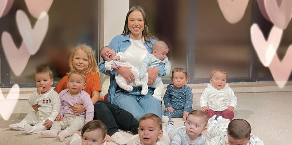 ترغب في المزيد.. شابة في الـ23 من عمرها تنجب 11 طفلا (صور)