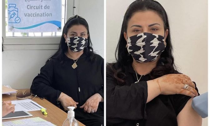 لأنها تعاني من السكري وأمراض الكلى.. لطيفة رأفت تتلقى الجرعة الأولى من لقاح كورونا