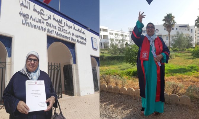 حاصلة على ماستر في سن 64 عام: غي اللي ما بغاش يكمل قرايتو