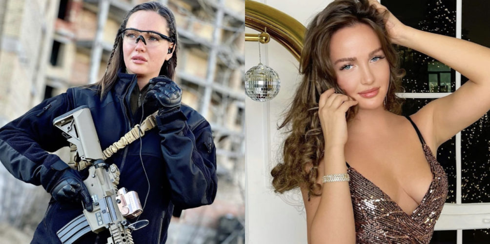 ارتدت الزي العسكري لمواجهة القوات الروسية.. ملكة جمال أوكرانيا السابقة تخطف الأنظار