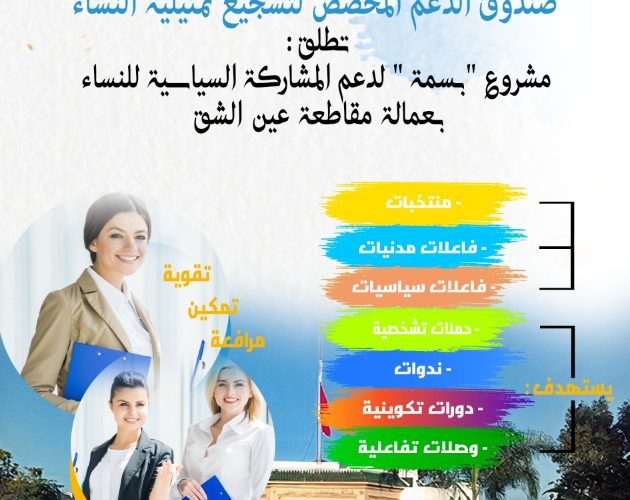 « لدعم المشاركة السياسية للنساء.. إطلاق مشروع « بسمة