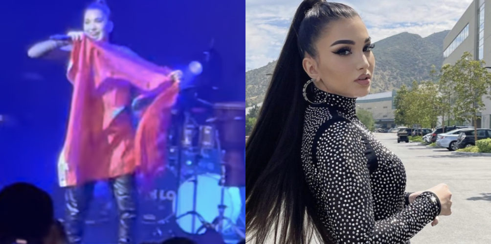 خلال إحدى حفلاتها.. النجمة الأمريكية « إنيسا » تحمل العلم الوطني وتعبر عن حبها للمغرب (فيديو)