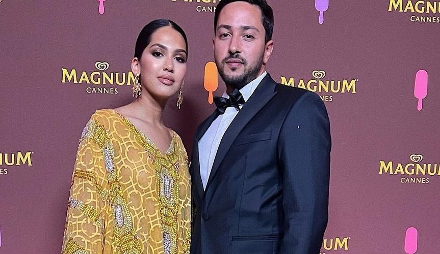 رفقة زوجها.. منال بنشليخة تخطف الأنظار في مهرجان كان السينمائي