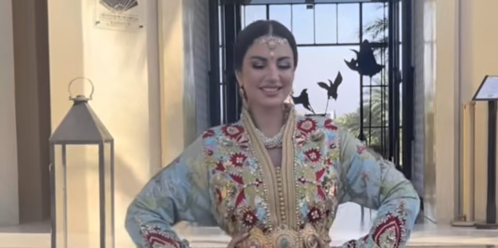 بالقفطان المغربي.. التونسية درة زروق تتألق في مراكش