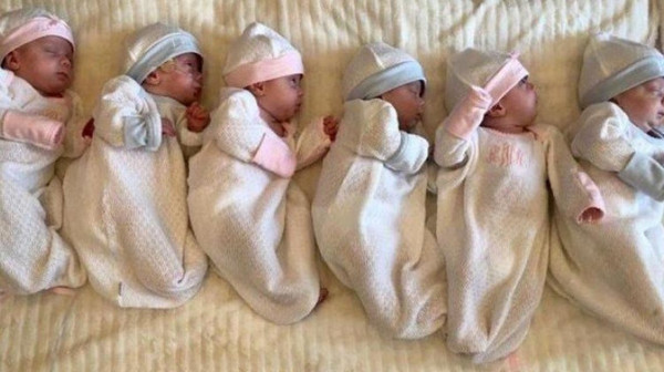 بعدما لم تكن قادرة على الإنجاب.. امرأة تنجب 7 توائم دفعة واحدة