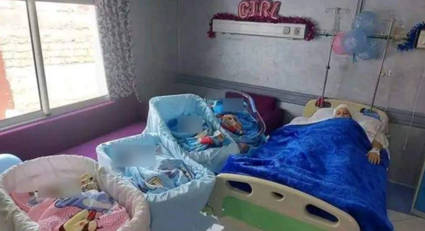 الجديدة.. عشرينية تُنجب 4 توائم في صحة جيدة