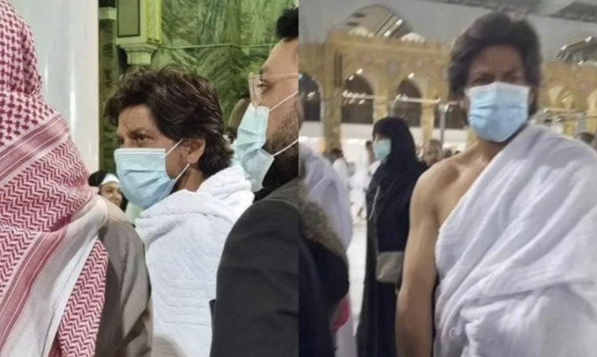 خلال تواجده بالسعودية.. شاروخان يؤدي مناسك العمرة