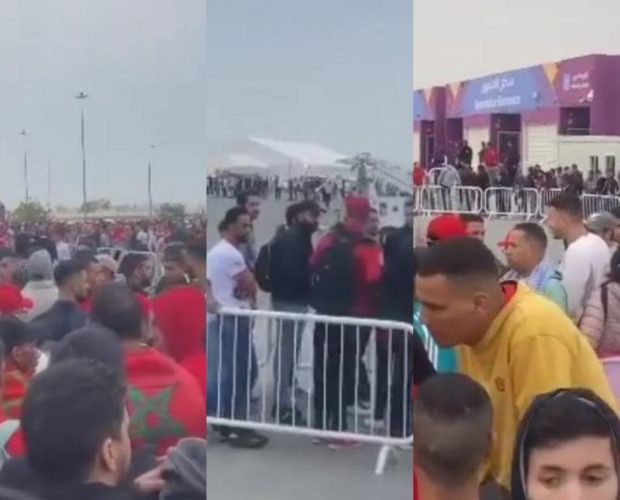 باش ياخذو التيكي ديال ماتش البرتغال.. مغاربة فقطر باتو شادين الصف فالشارع