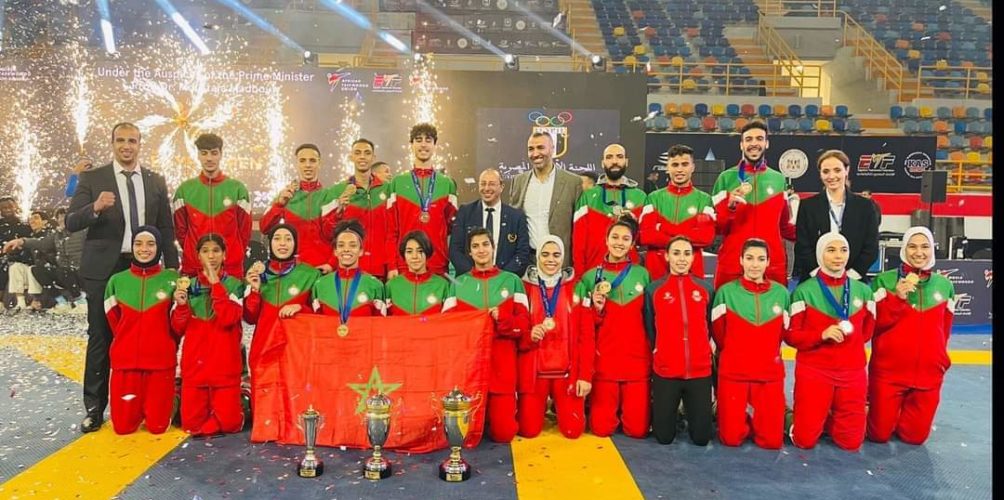 أغلبها في فئة الإناث.. 6 ذهبيات للمغرب في الدوري الدولي للتايكواندو في مصر
