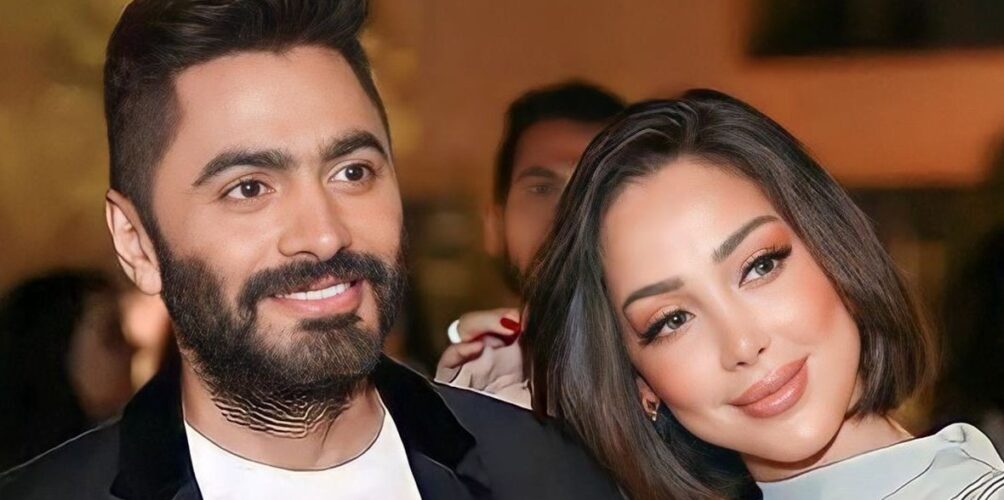 مازالت أول الداعمين له.. بسمة بوسيل تهنئ طليقها تامر حسني بعد إصدار أحدث أفلامه (صورة)