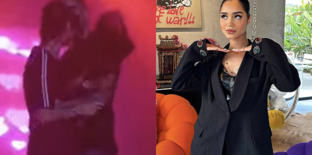 حضنها وأهداها باقة من الورود.. حبيب ريم فكري يفاجئها على خشبة المسرح (فيديو)