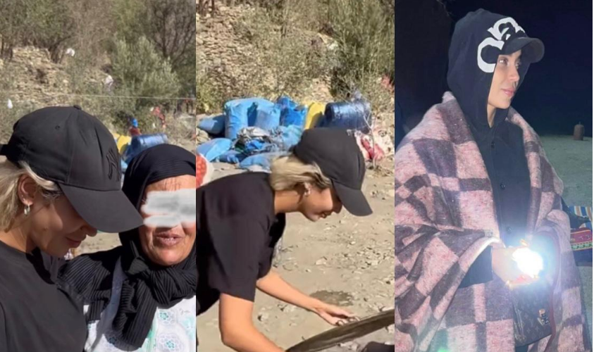 غيث ردا على منتقدي توثيقها لتوزيع المساعدات: راه ایلا صورنا باش الناس يمشيو لدوك البلايص ويشوفو الحقيقة… ماکترحمو مكاتخليو الرحمة تنزل